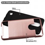 Wholesale LG Aristo, LG LV3, LG MS210 Armor Hybrid Case (Silver)